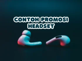contoh promosi headset